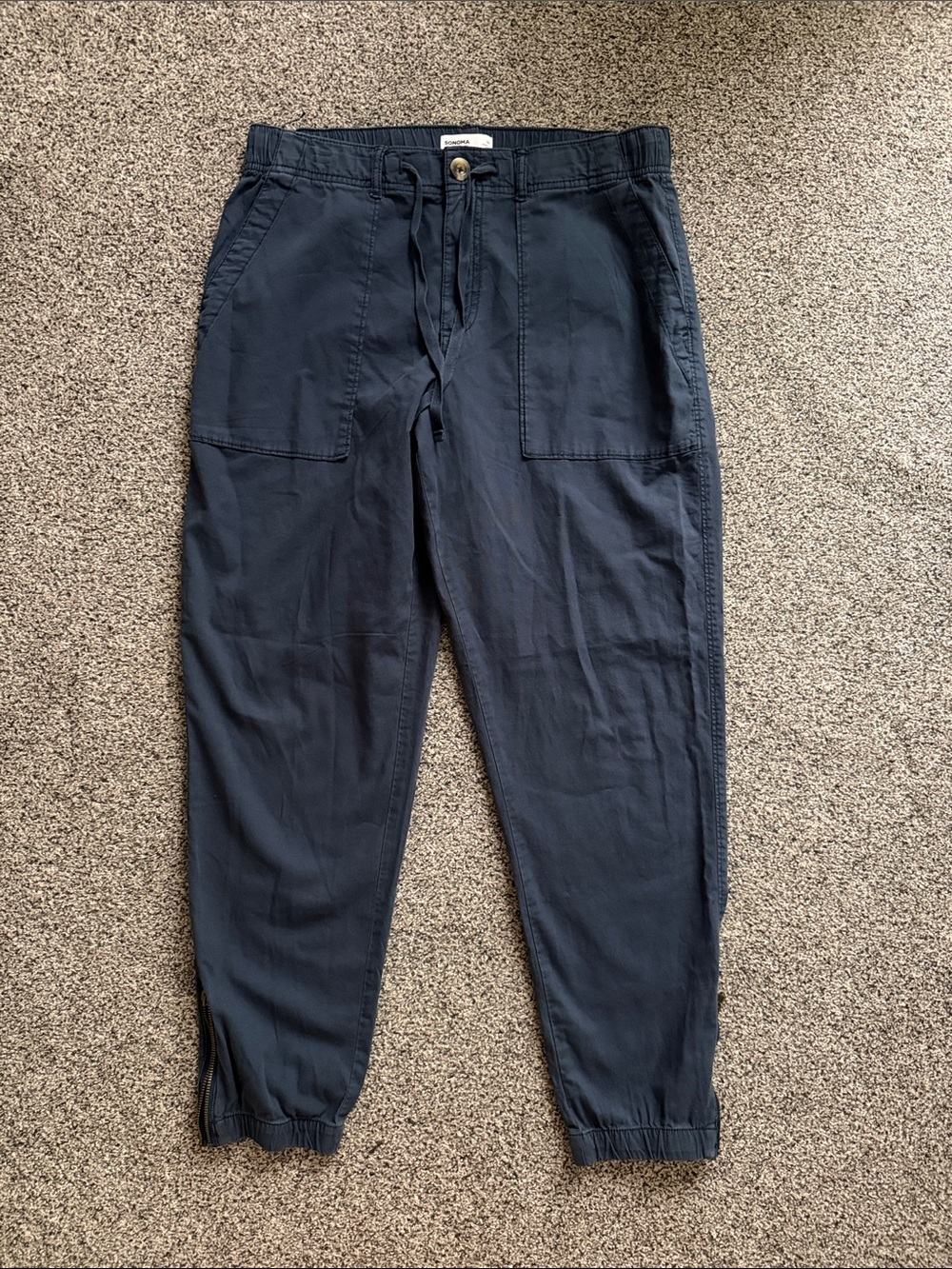 Women’s Sonoma Navy Elastic-Cuff jogger Pants